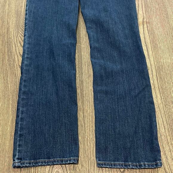 Levi Strauss Signature Mid-Rise Straight Jeans Denim Dark Wash Blue Size 26 - Picture 8 of 9
